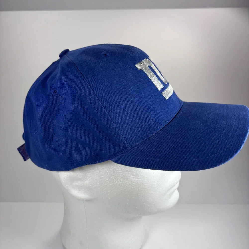 Vintage NY Giants Light-Up Hat Blue Logo7‎ NFL Adjustable Strapback Cap 90's